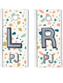 Alum Markers 1/2" L&R (Terrazzo)