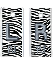 Alum Markers 1/2" L&R (Zebra)
