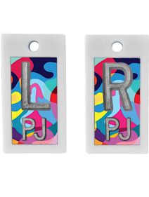 Plastic Markers 5/8" L&R (Abstract Colors)