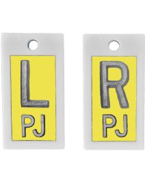 Plastic Markers 5/8" L&R (Brimstone Yellow Solid)