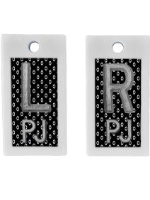 Plastic Markers 5/8" L&R (Cross Dots)