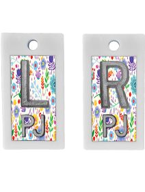 Plastic Markers 5/8" L&R (Floral 2)