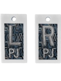 Plastic Markers 5/8" L&R (Geometric Grunge)
