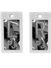 Plastic Markers 5/8" L&R (Grunge Splatter)