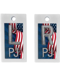 Plastic Markers 5/8" L&R (Mem Flag)