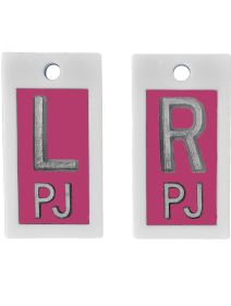 Plastic Markers 5/8" L&R (Pink Solid)