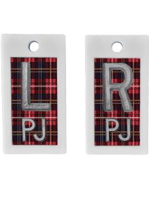 Plastic Markers 5/8" L&R (Plaid)