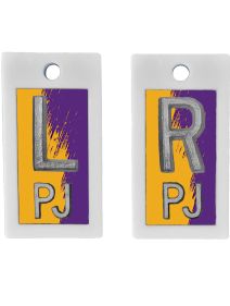 Plastic Markers 5/8" L&R (Purple Gold)