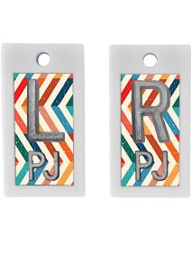 Plastic Markers 5/8" L&R (Retro Chevron)