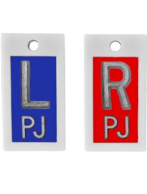 Plastic Markers 5/8" L&R (Blue Red Standard)