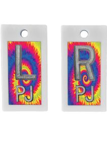 Plastic Markers 5/8" L&R (Tie Dye)