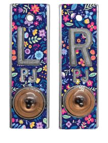 Position Markers 5/8" L&R (Blue Floral)