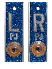 Position Markers 5/8" L&R (Blue Glitter)
