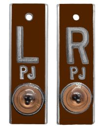 Position Markers 5/8" L&R (Brown Solid)