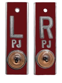 Position Markers 5/8" L&R (Burgundy Solid)