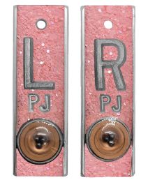 Position Markers 5/8" L&R (Lt. Pink Chunky Glitter)