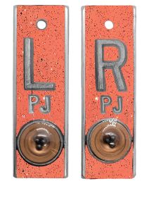 Position Markers 5/8" L&R (Coral Glitter)