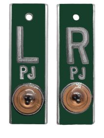 Position Markers 5/8" L&R (Dark Green Solid)