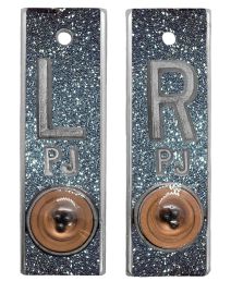 Position Markers 5/8" L&R (Dark Gray Glitter)