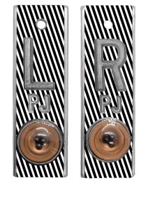 Position Markers 5/8" L&R (Diagonal Stripes)