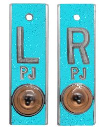 Position Markers 5/8" L&R (Fluorescent Blue Glitter)