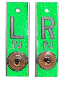 Position Markers 5/8" L&R (Fluorescent Green Glitter)