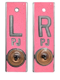 Position Markers 5/8" L&R (Fluorescent Pink Glitter)