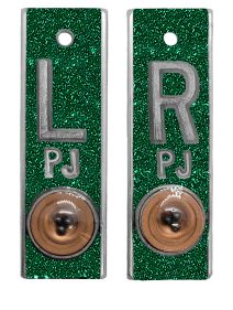 Position Markers 5/8" L&R (Green Glitter)