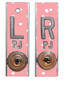 Position Markers 5/8" L&R (Pink Hearts)