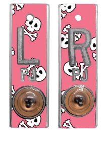 Position Markers 5/8" L&R (Pink Skull Bones)