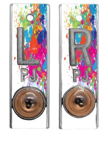 Position Markers 5/8" L&R (Rainbow Splatter)
