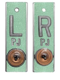 Position Markers 5/8" L&R (Sea Foam Green Glitter)