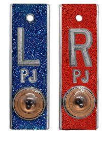 Position Markers 5/8" L&R (Blue Red Glitter)