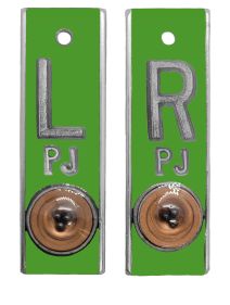 Position Markers 5/8" L&R (Yellow-Green Solid)