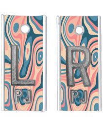 Alum Markers 5/8" L&R (Abstract Swirl)