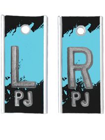 Alum Markers 5/8" L&R (Black Blue)