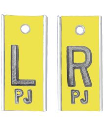 Alum Markers 5/8" L&R (Brimstone Yellow Solid)