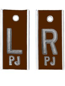 Alum Markers 5/8" L&R (Brown Solid)