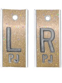 Alum Markers 5/8" L&R (Champagne Glitter)