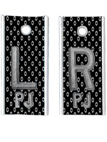 Alum Markers 5/8" L&R (Cross Dots)