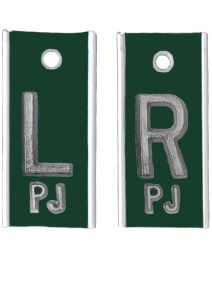 Alum Markers 5/8" L&R (Dark Green Solid)