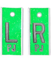 Alum Markers 5/8" L&R Fluorescent Green Glitter