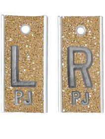 Alum Markers 5/8" L&R (Gold Glitter)