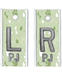 Alum Markers 5/8" L&R (Green Puppy)
