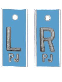 Alum Markers 5/8" L & R (Ice Blue Solid)