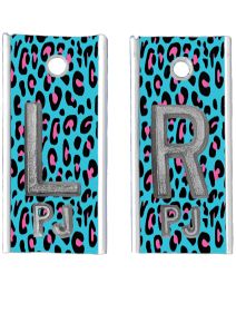 Alum Markers 5/8" L&R (Leopard Teal)
