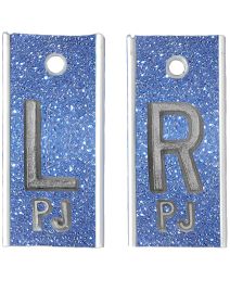 Alum Markers 5/8" L&R (Light Blue Glitter)
