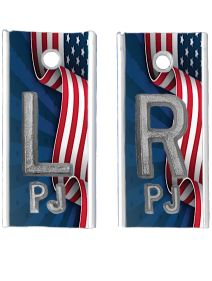 Alum Markers 5/8" L&R (Mem Flag)