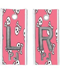 Alum Markers 5/8" L&R (Pink Skull Bones)
