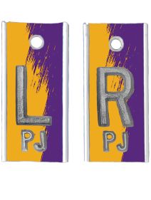 Alum Markers 5/8" L&R (Purple Gold)
